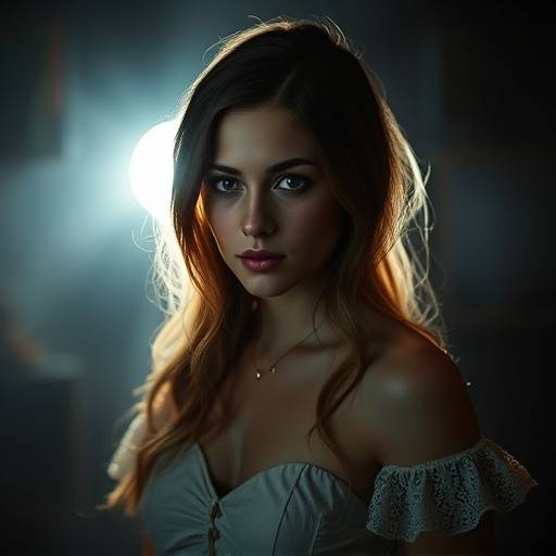 Photo de Isabelle Gagnon, interprétant le rôle de Chloé Villeneuve, la médium.